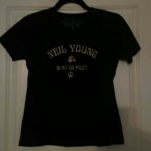 Dolls Kill Neil Young co-pilot strange stoned tee
